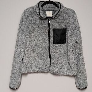 copper key Sherpa zip up